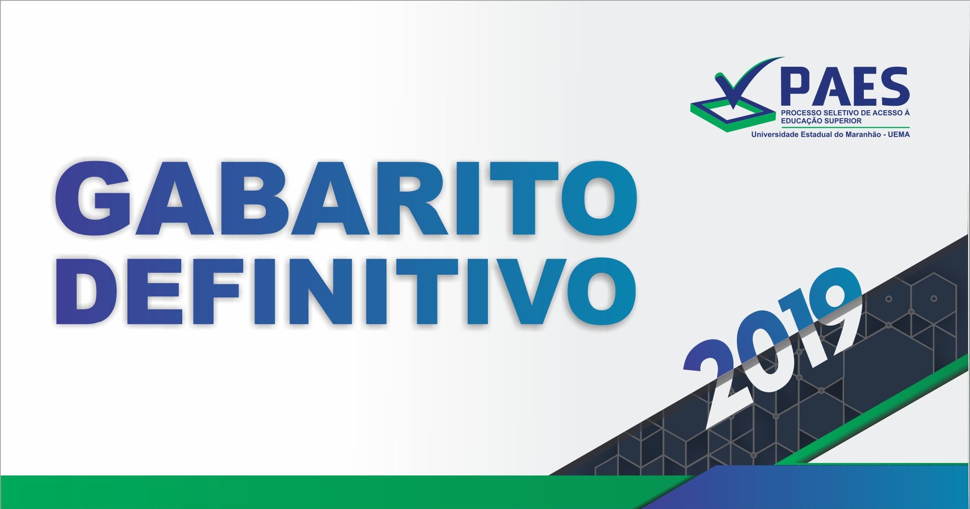 Gabarito Definitivo – PAES 2019