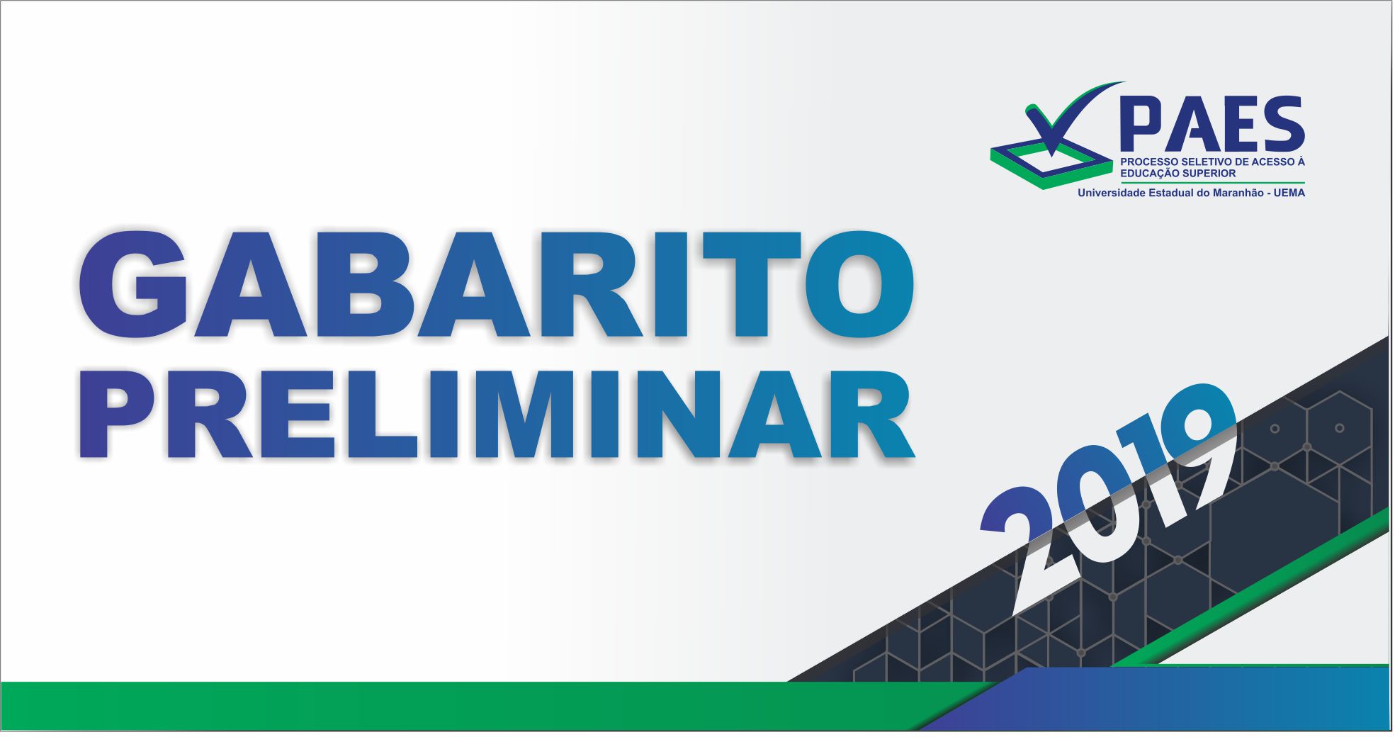 Gabarito Preliminar – PAES 2019